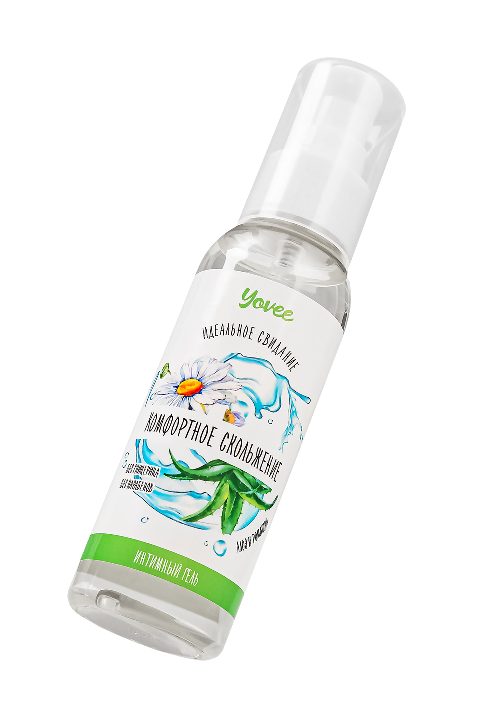 Съедоб. увлажняющая гель-смазка Yovee «Комфортное скольжение» с Д-Пантенолом, алоэ и ромашка, 100 мл