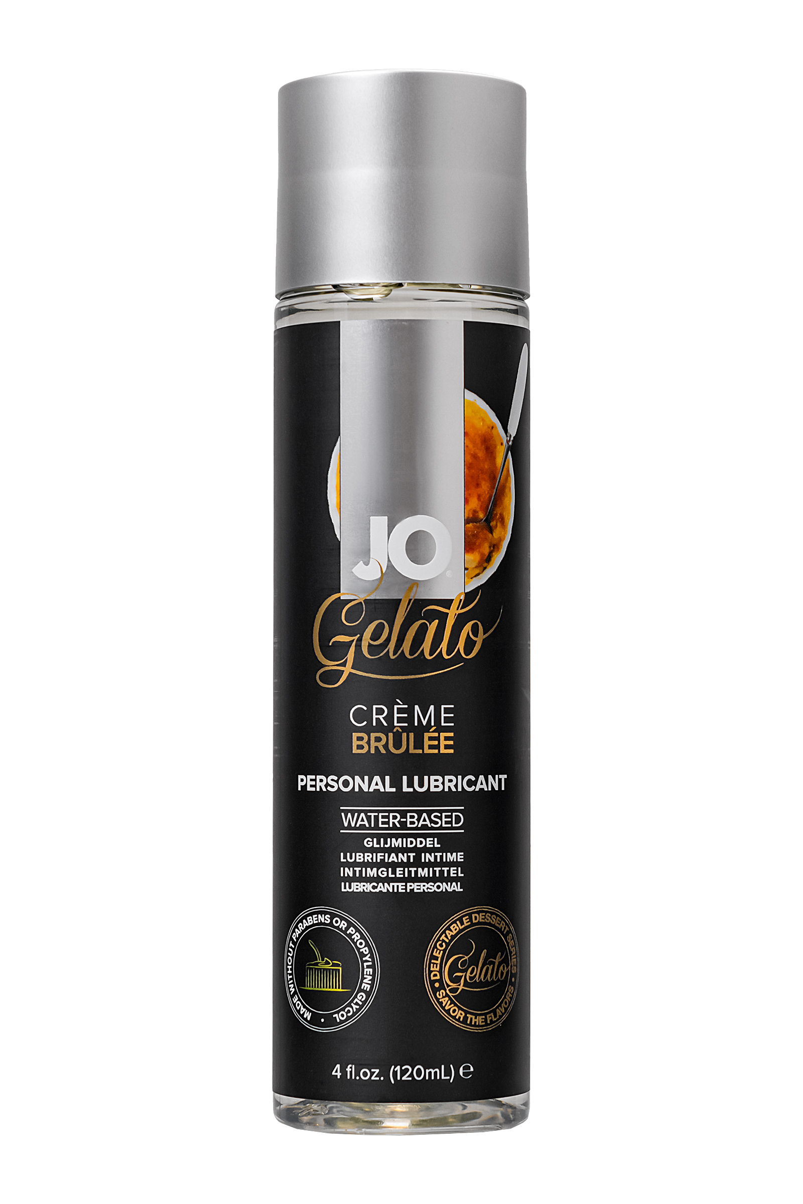 Съедобный лубрикант на водной основе JO Gelato Creme Brulee, со вкусом Крем Брюле, 120 мл