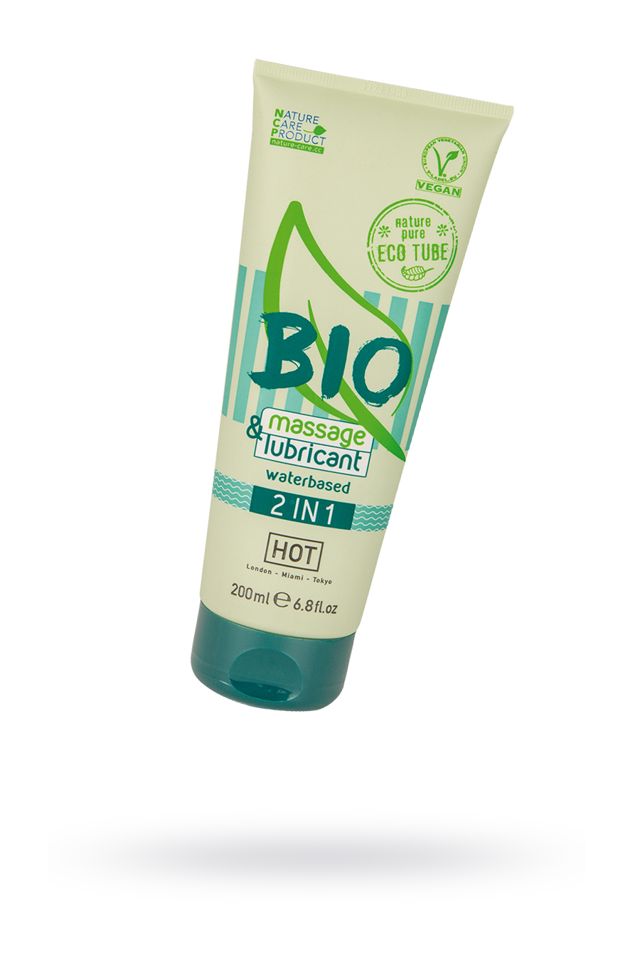 Интимный гель-лубрикант HOT Bio 2 in 1 на водной основе, массажный гель 2в1, 200 мл