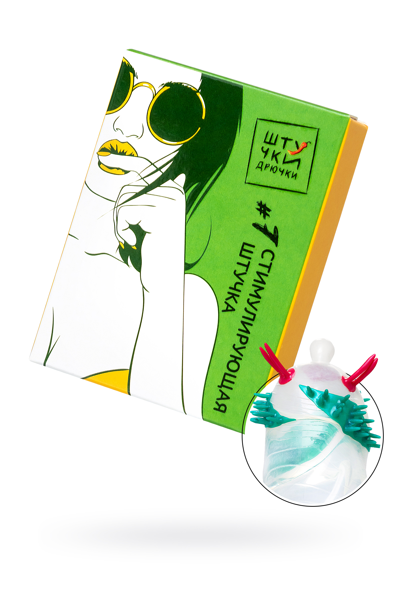 Насадка стимулирующая с усиками Штучки-Дрючки № 7, 19 см