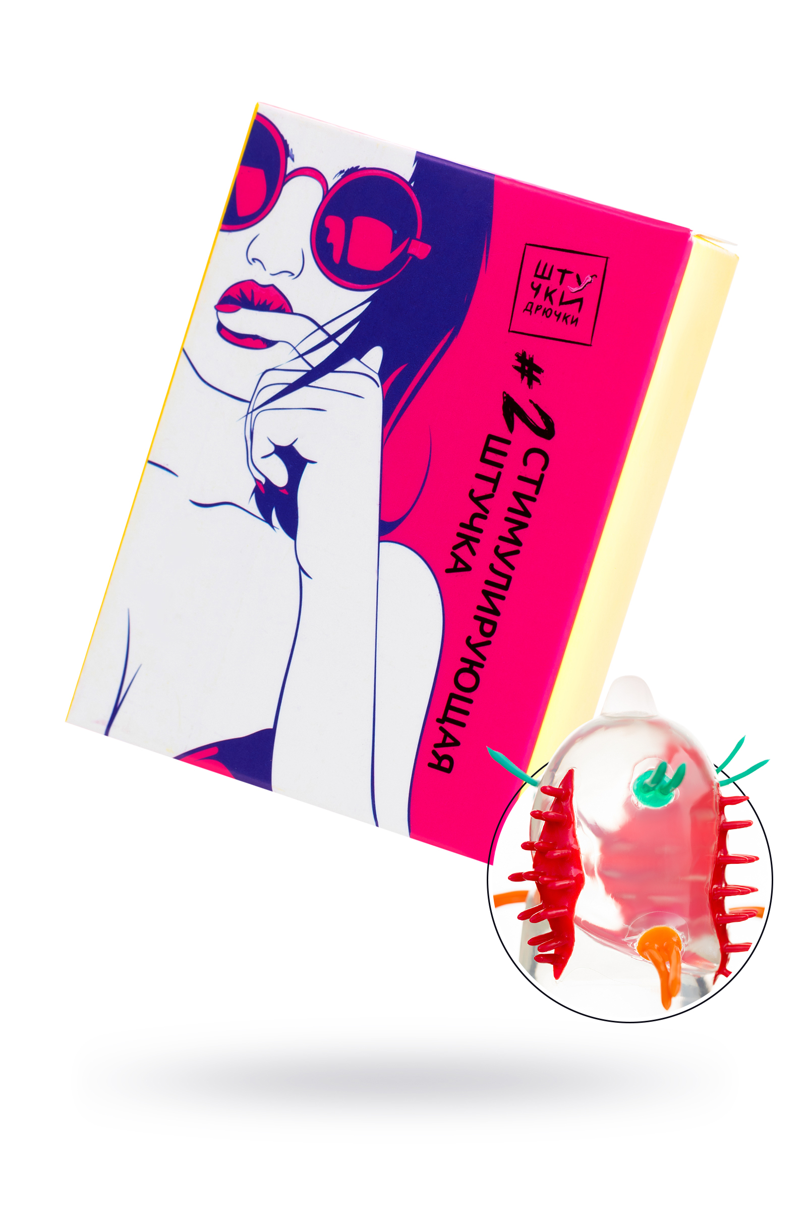 Насадка стимулирующая с усиками Штучки-Дрючки №2, 19 см