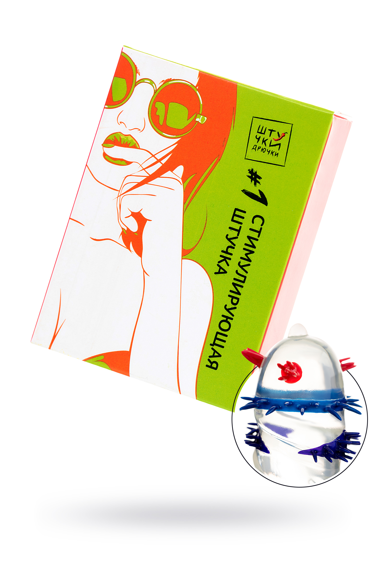 Насадка стимулирующая с усиками Штучки-Дрючки №1, 19 см